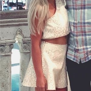 Two piece white set. Size 6.